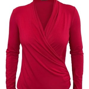 Miik Reni Faux Wrap Ruched Blouse